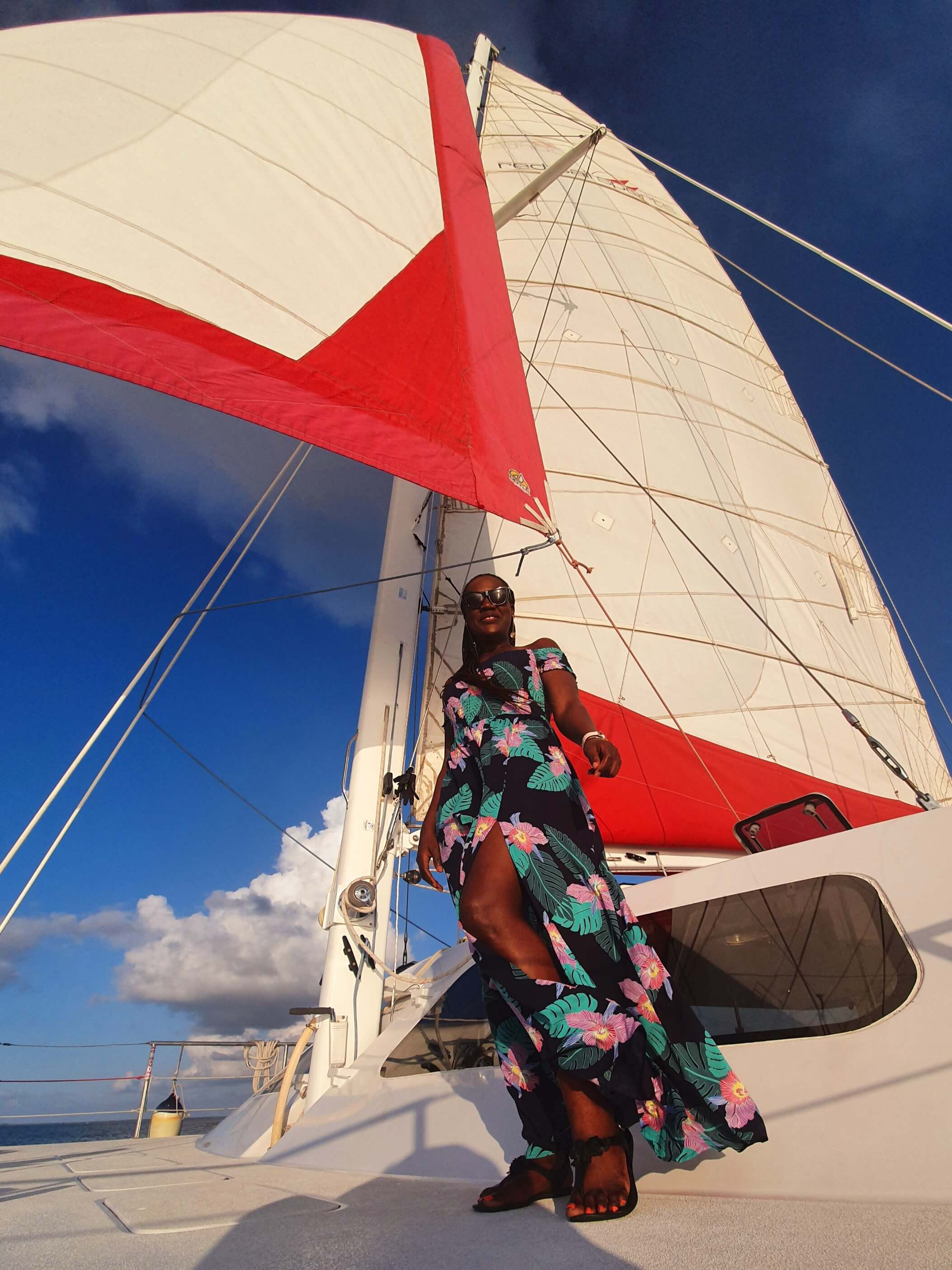 Sunset on Catamaran